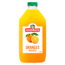 ANDROS Jus d'oranges pressées 100% pur jus sans sucres ajoutés 1,5 L