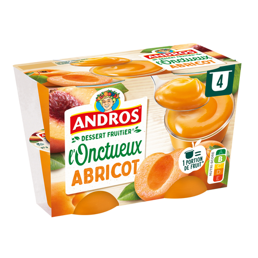 [3608580879152] ANDROS Sobremesa de Fruta Alperce 4 copos de 97 g