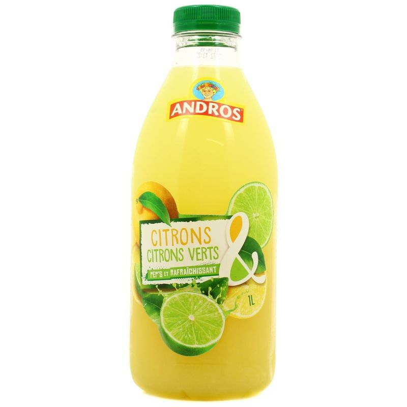 ANDROS Preparado de Limón y Lima 1 L