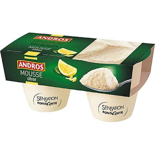 [3608580910312] ANDROS Lemon Mousse Fondant 2x80g