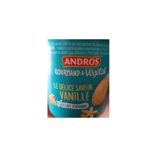 [3608580923053] ANDROS Délice Végétal Vanille 120 g