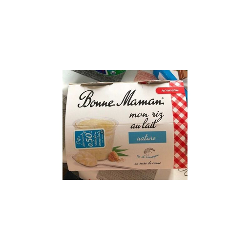 [3608580928683] BONNE MAMAN Rice Pudding Nature 4 x 100 g