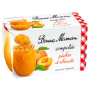 BONNE MAMAN Sobremesa de fruta compota Pêssegos Alperces Verbena 2 potes de 130 g