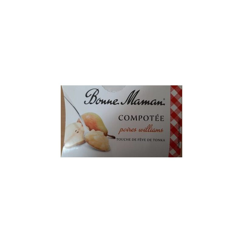 BONNE MAMAN Pear Tonka Compote 2 x 130 g