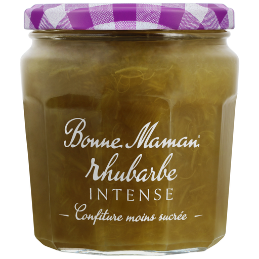 [3608580959991] BONNE MAMAN Intense Rhubarb Jam Reduced Sugar 335 g
