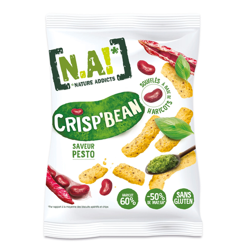 [3609200010238] PESTO Crisp'bean puffed bean-based appetizer biscuits N.A! 50g