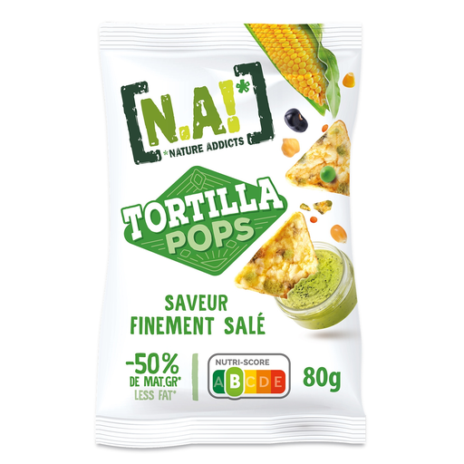 [3609200010726] N.A! NATURE ADDICTS Biscuits aperitivos tortilla pops salado 80 g