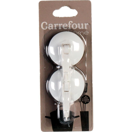[3609230081154] CARREFOUR Gancho de plástico HOME o lote de 2