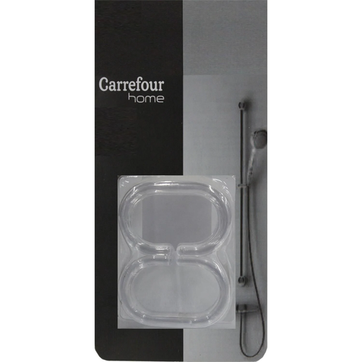[3609230153455] CARREFOUR Anneau douche blanc l'anneau de douche