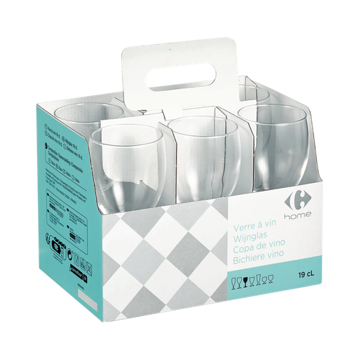 [3609230674363] CARREFOUR Copo de Vinho Smart HOME 19 cl