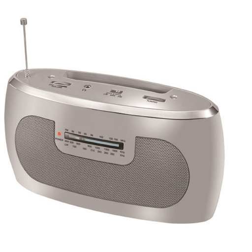 [3609231283878] CARREFOUR Radio portable BPR50 Gris la radio portable