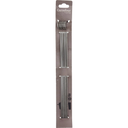 CARREFOUR 6 Pinchos para Brochetas Metal 30cm Inox para Barbacoa pack de 6