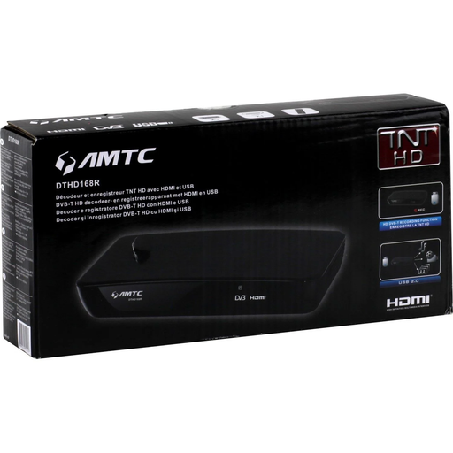 [3609231692427] AMTC Receptor digital TNT HD USB DTHD168R 1 unidad