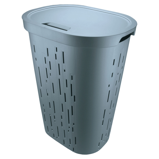 [3609231808323] CARREFOUR Sage Green Laundry Hamper 60 L