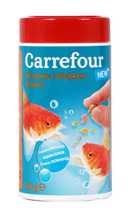 Carrefour Alimentation Flocon 50G Poiss Rge Crf