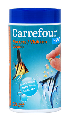 Carrefour Aliment Pois.Exo.-Floc 50G Crf