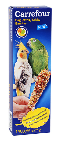 Carrefour Baguette Fruit X2 Grande Perruche/Perruche Crf