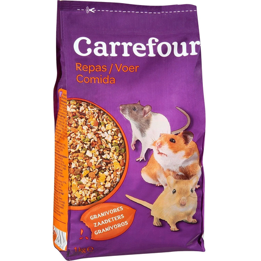 [3609231847896] CARREFOUR Aliment Complet Pour Petits Rongeurs 1 kg