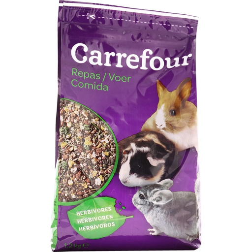 [3609231847902] CARREFOUR Aliment Pour Rongeurs Herbivores 1,2 kg