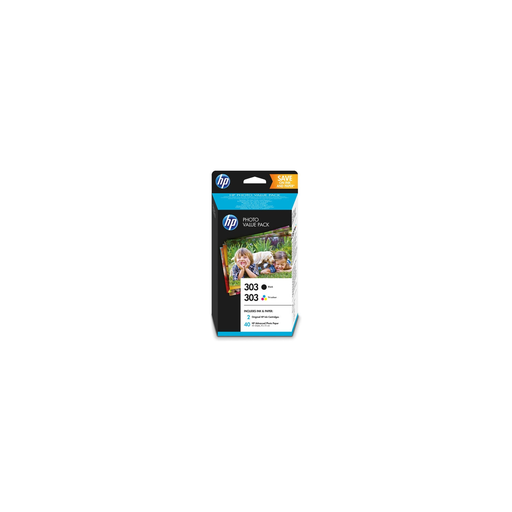 [0190780737163] HP Cartouche D Encre 303 Noir + Cyan 1 pack