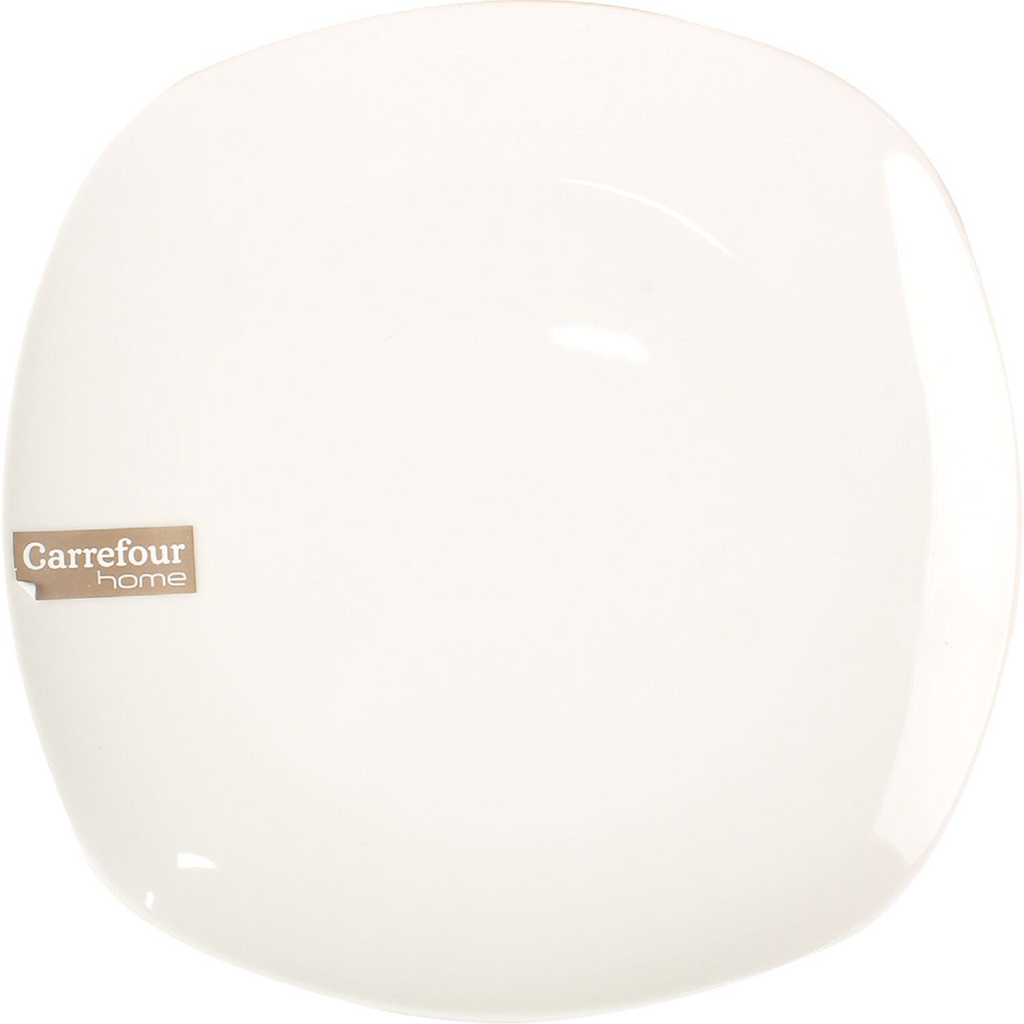 CARREFOUR White dinner plate HOME unit