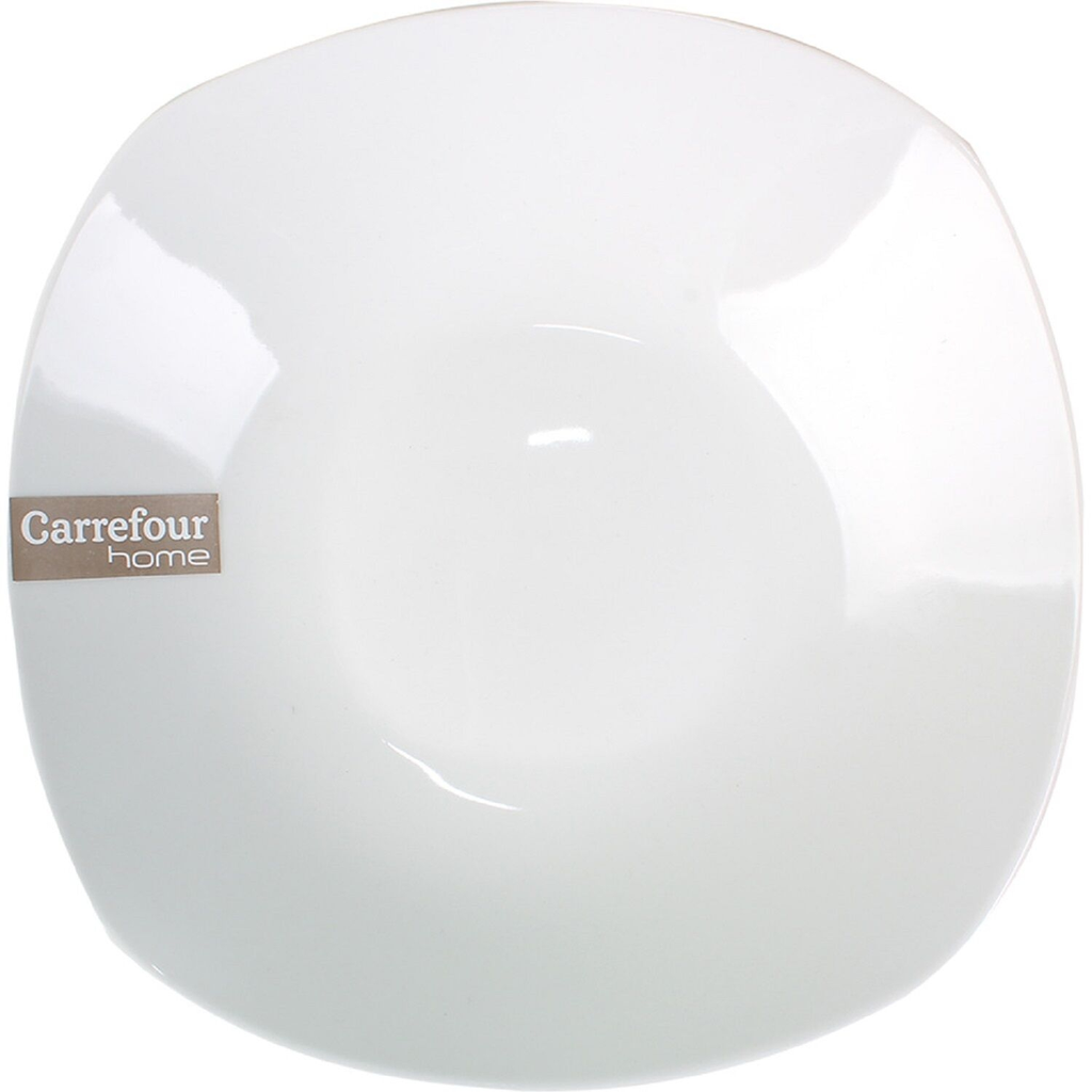 CARREFOUR White Porcelain Soup Plate HOME l'assiette