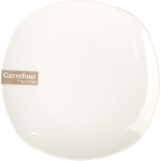 [3609232031935] CARREFOUR Assiette dessert ronde blanche HOME l'assiette
