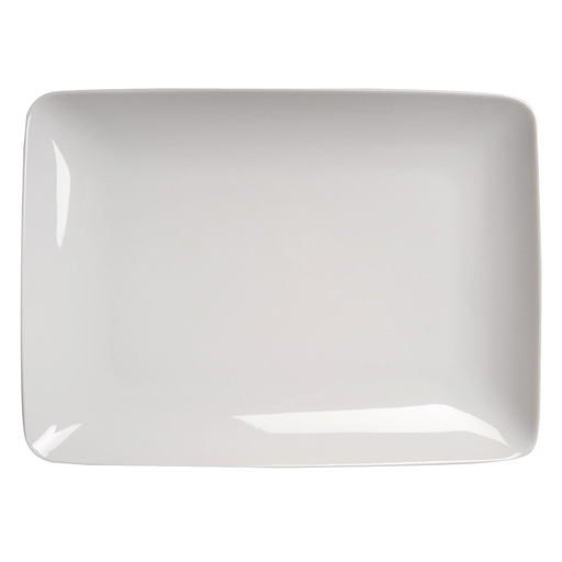 [3609232031980] CARREFOUR Rectangular white porcelain serving dish HOME 1 unit