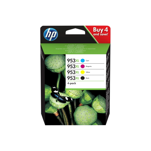 [0192018847057] HP Cartucho de tinta 953XL Negro, Cian, Magenta, Amarillo Multipack