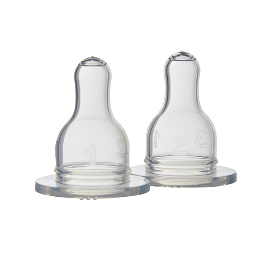 [3610882147907] TEX Tetina silicone líquidos espessos 6 meses+ BABY lote de 2 unidades