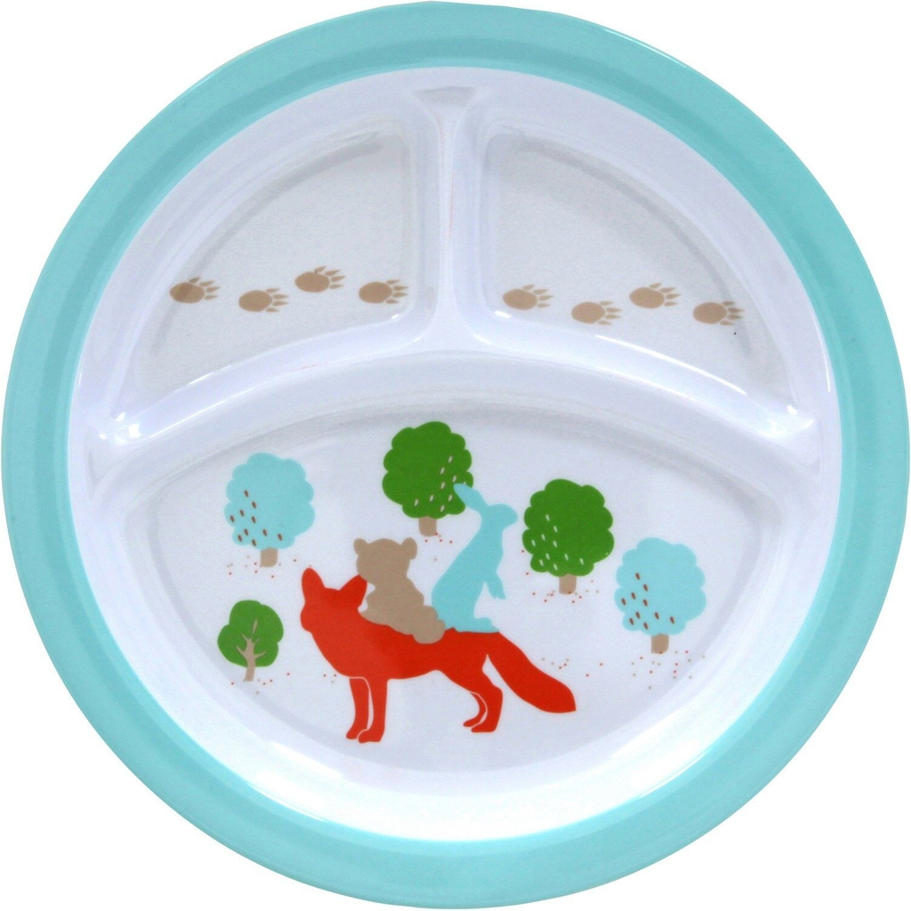 TEX Assiette compartiments mélamine l'assiette
