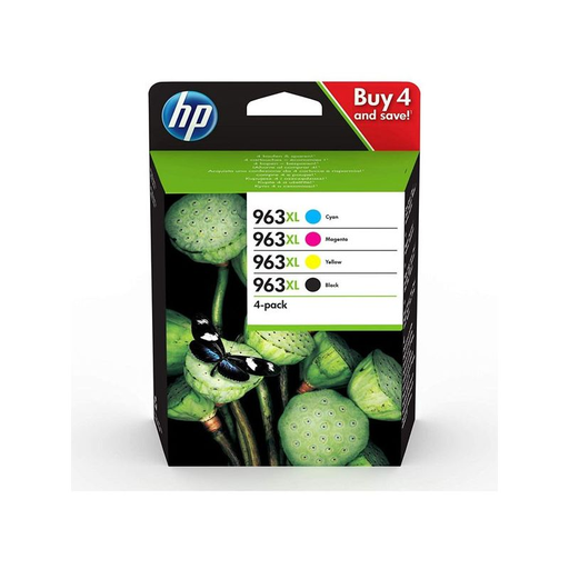 [0193424057160] HEWLETT PACKARD Cartucho de Tinta 963XL Negro Amarillo Cian Magenta (Pigmentado)