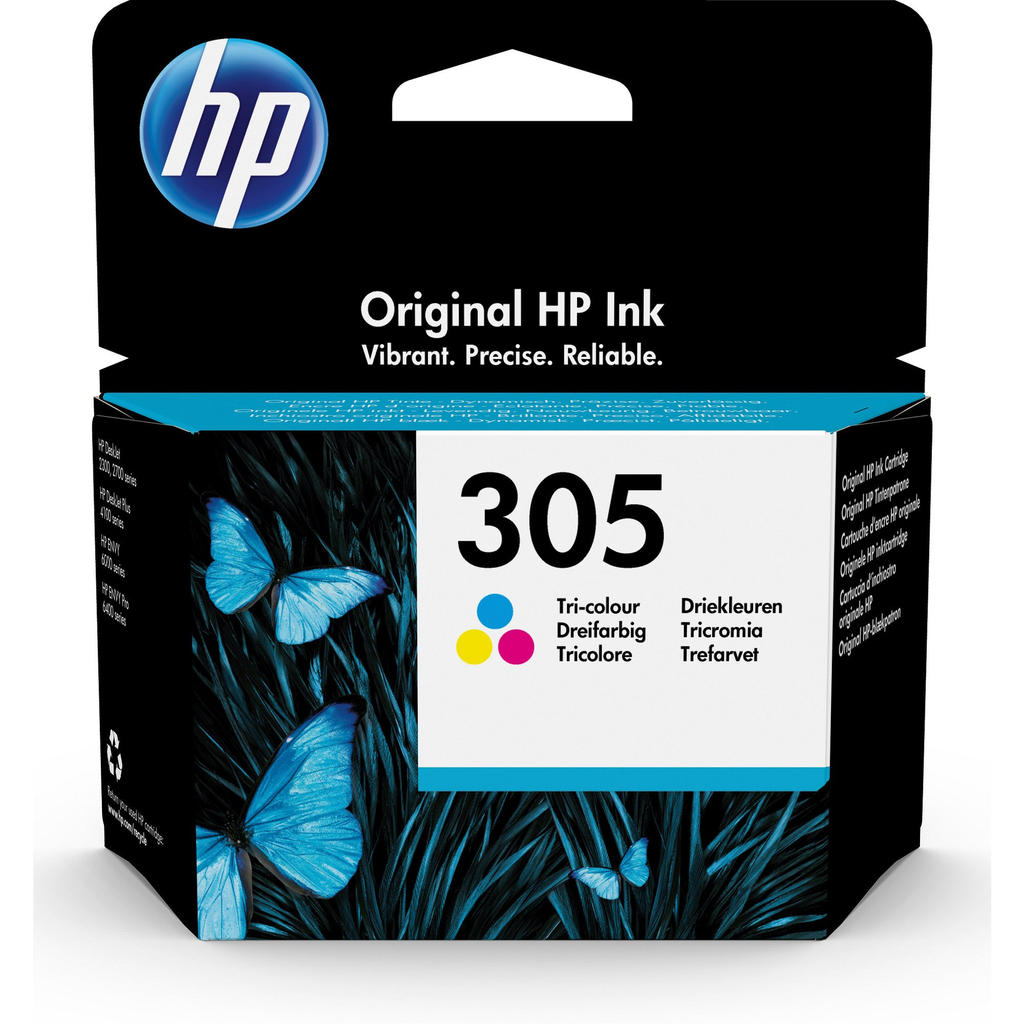HP Cartucho de Tinta 305 Tricolor 1 cartucho
