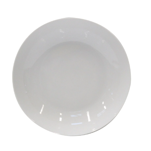 [3610882962784] CARREFOUR Aurora White Porcelain Soup Plate 20cm