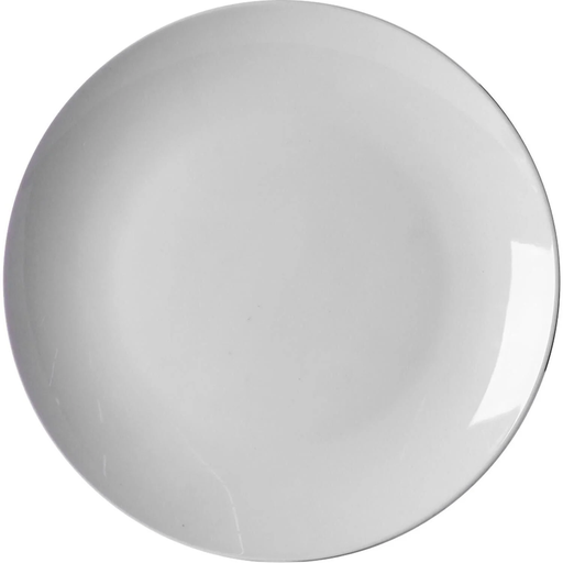 [3610882964788] CARREFOUR Assiette à Dessert Blanche en Porcelaine Aurora 19cm