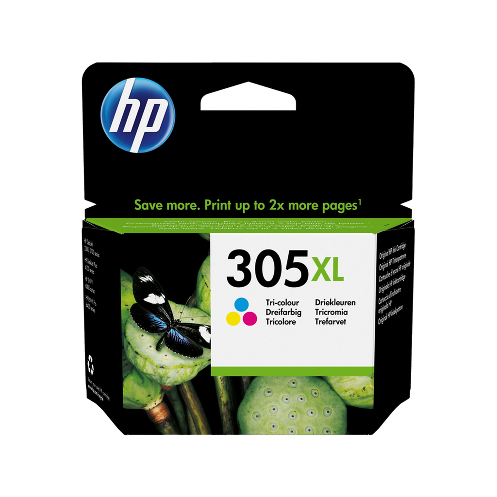 HP Tinteiro 305XL Tricolor Alta Capacidade (3YM63AE)
