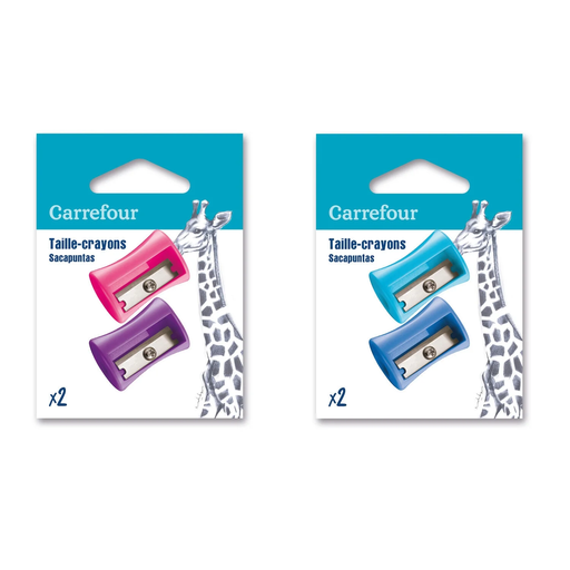[3610883037870] CARREFOUR Pencil Sharpener 1 hole with reservoir