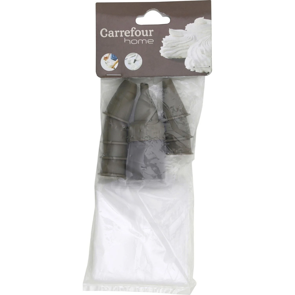 CARREFOUR Sacos de pasteleiro descartáveis HOME conjunto