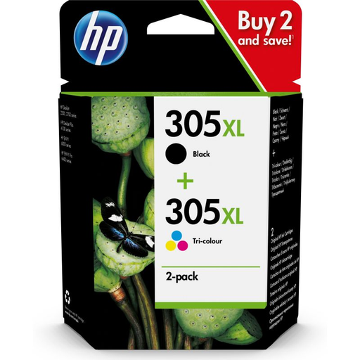 [0194721452368] HP Cartouche d'encre 305XL Noir, Cyan, Magenta, Jaune