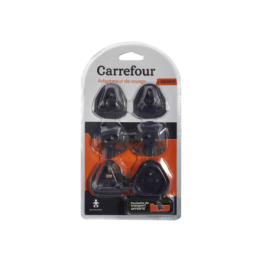[3613865140247] CARREFOUR Adaptador de viagem +100 países, os 6 adaptadores