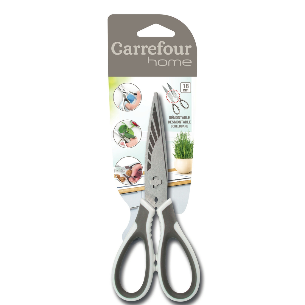 CARREFOUR Ciseaux démontable 18cm HOME