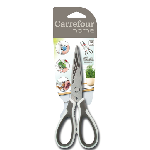 [3613865240756] CARREFOUR Ciseaux démontable 18cm HOME