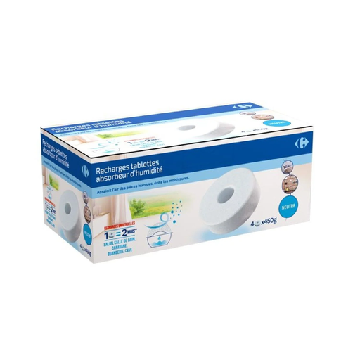[3613865282657] CARREFOUR Moisture absorber refill tablets 450 g