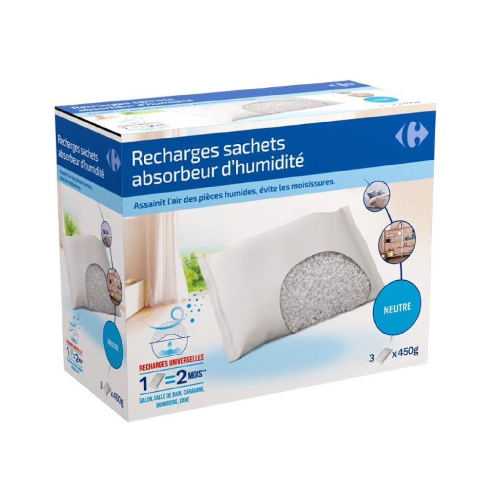 CARREFOUR Recambio absorbente de humedad 450 g