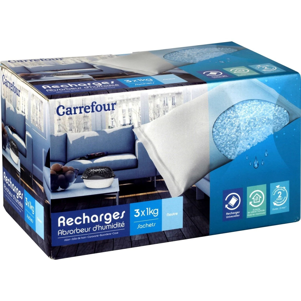 CARREFOUR Recarga absorvedor de humidade 1 kg