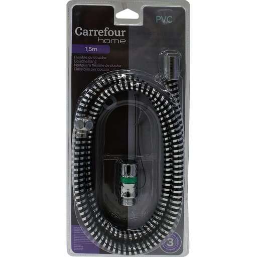 [3613865381145] CARREFOUR Shower Hose 1.5m PVC HOME 1 unit