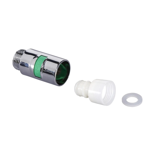 [3613865381169] CARREFOUR Anti-torsion connector and white nozzle the connector