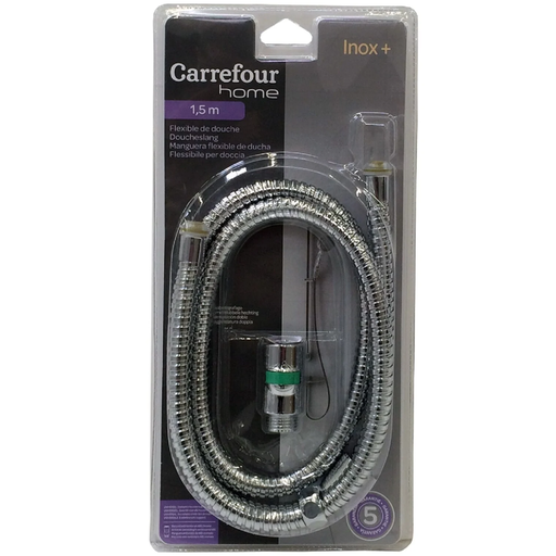 [3613865381497] CARREFOUR HOME Stainless steel shower hose 1.5 m