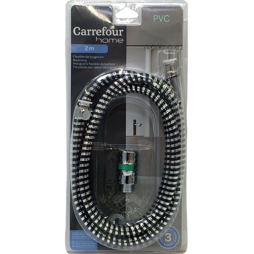 [3613865381503] CARREFOUR Flexível de duche PVC HOME 2 m