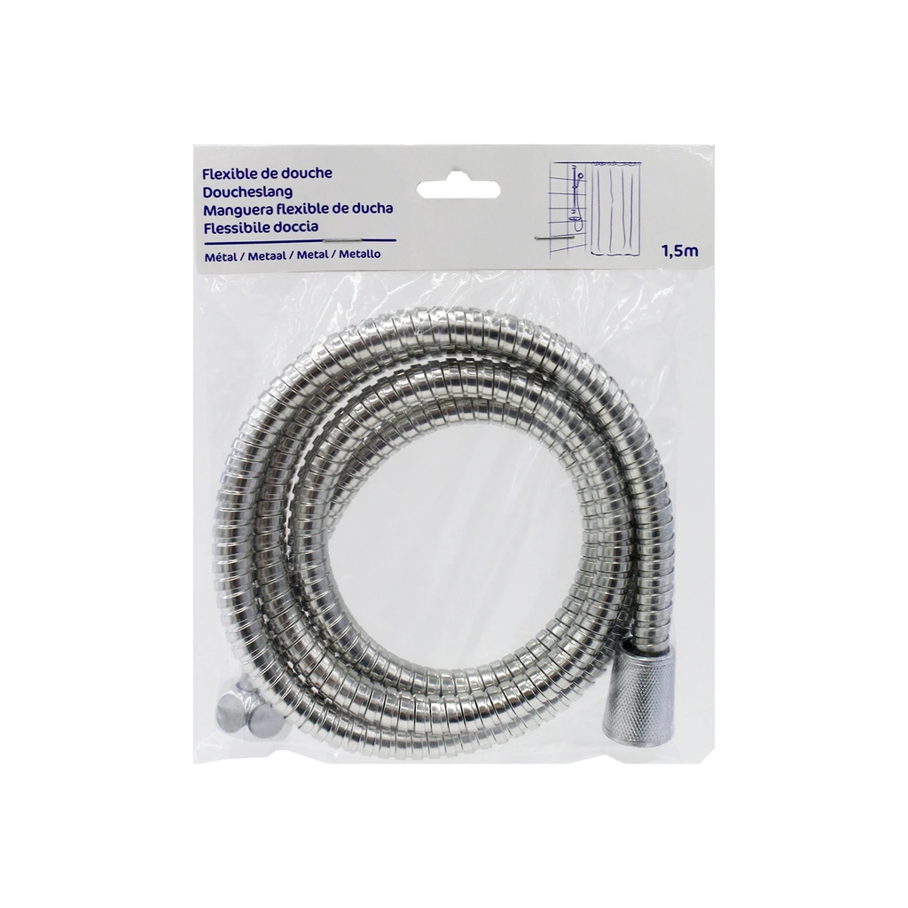 CARREFOUR Flexible de douche 1.5m en inox C388012 HOME